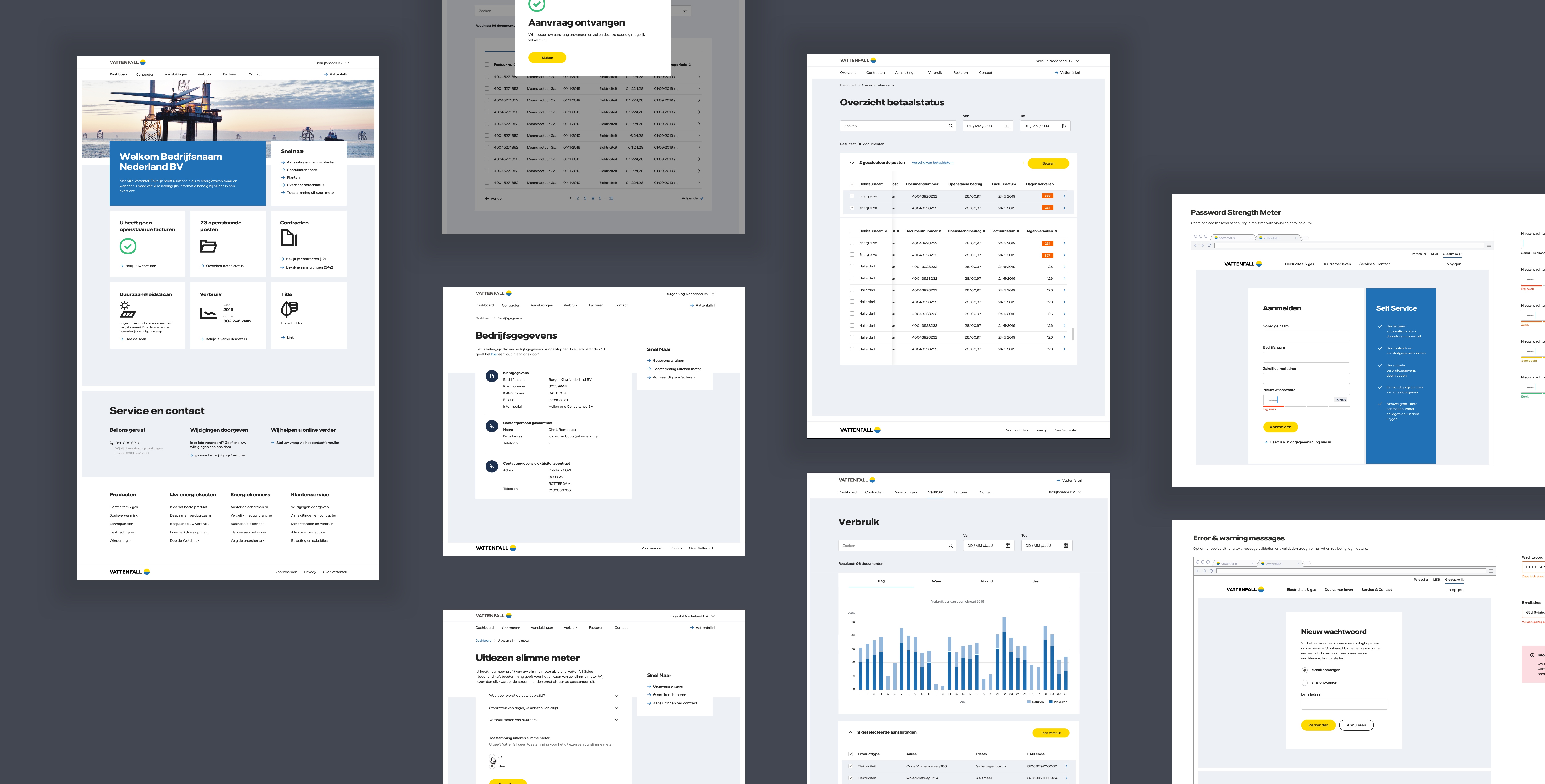 screen of company details page