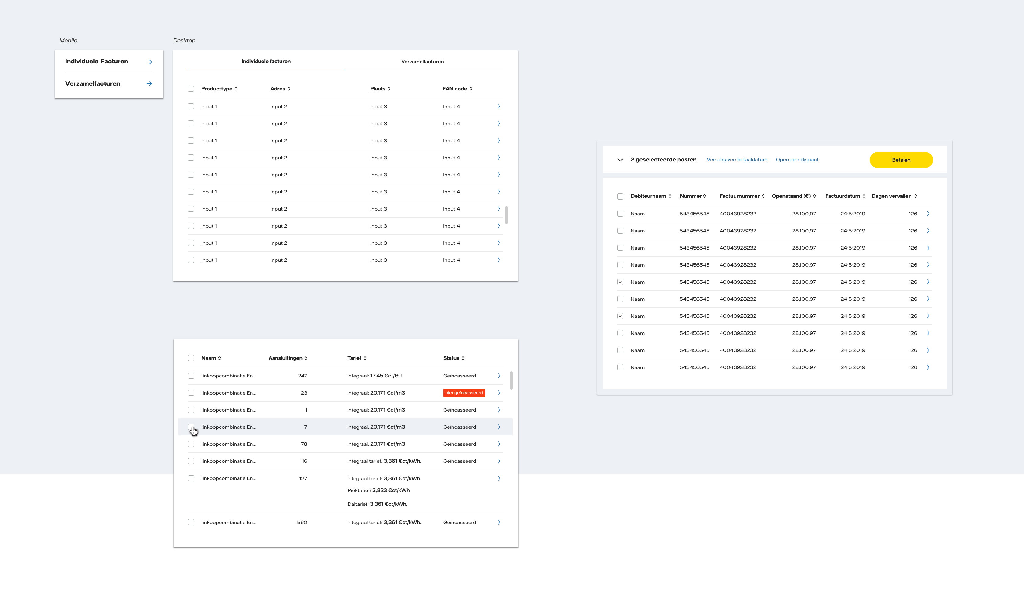 screen of company details page